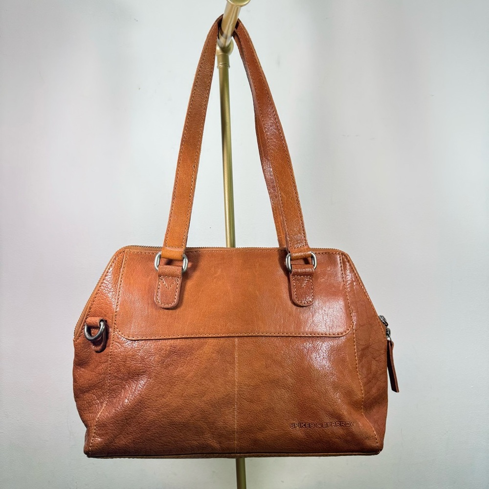 Spikes & Sparrow‎ Brandy 66157R-YU-47 Leather Shoulder Bag Everyday Work Satchel